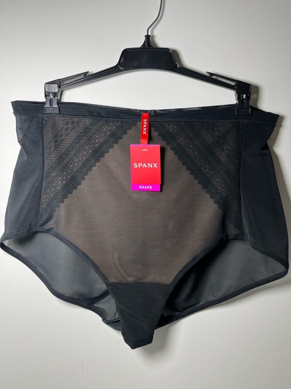 Spanx Shape Full Coverage Stretch Mesh Shaping Brief 1 pc Black